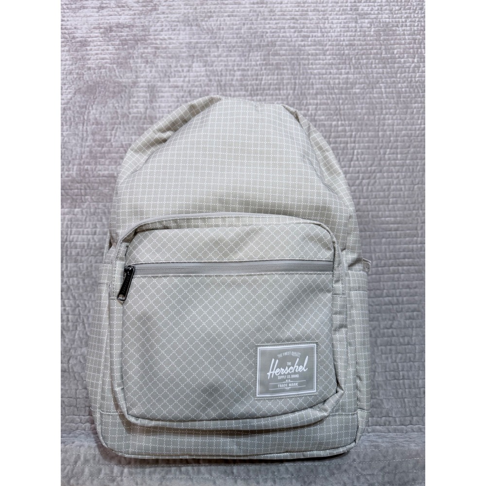HERSCHEL SUPPLY CO. Pop Quiz Backpack 25L Grid London Fog Laptop Bag NWT